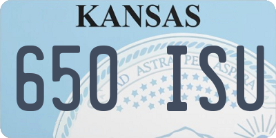 KS license plate 650ISU