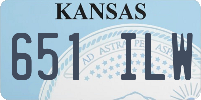 KS license plate 651ILW