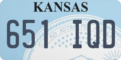KS license plate 651IQD