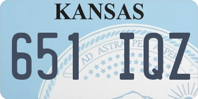 KS license plate 651IQZ