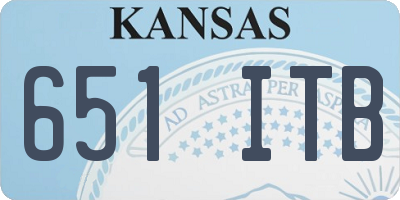 KS license plate 651ITB