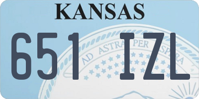 KS license plate 651IZL