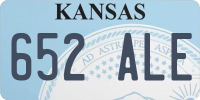 KS license plate 652ALE