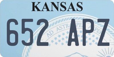 KS license plate 652APZ