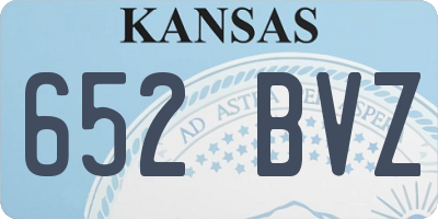 KS license plate 652BVZ