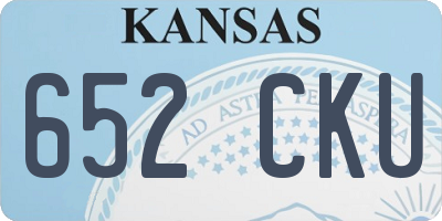 KS license plate 652CKU