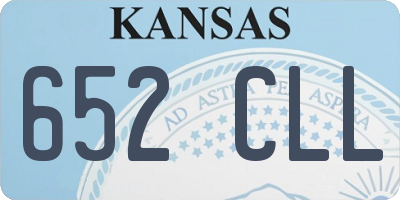 KS license plate 652CLL