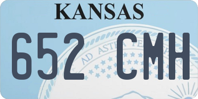 KS license plate 652CMH