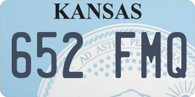KS license plate 652FMQ