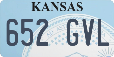 KS license plate 652GVL