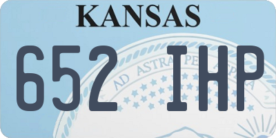 KS license plate 652IHP