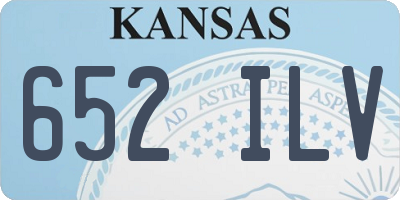 KS license plate 652ILV