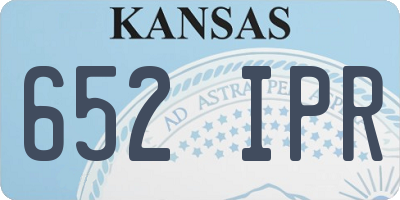 KS license plate 652IPR