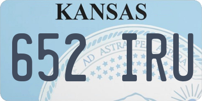 KS license plate 652IRU