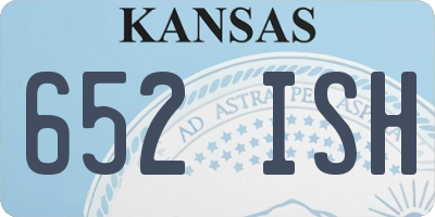 KS license plate 652ISH