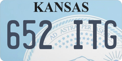 KS license plate 652ITG
