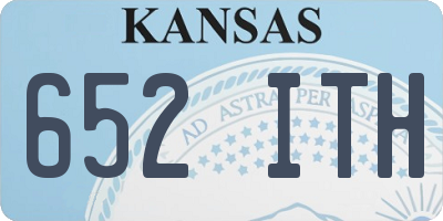 KS license plate 652ITH