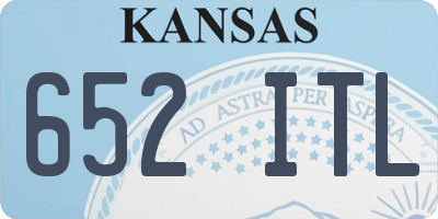 KS license plate 652ITL