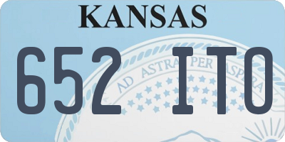 KS license plate 652ITO
