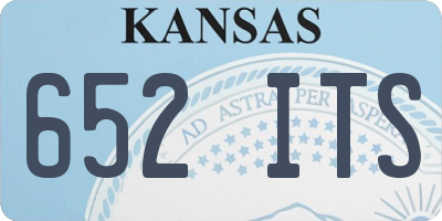 KS license plate 652ITS