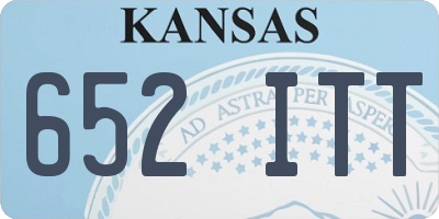KS license plate 652ITT