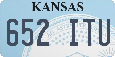 KS license plate 652ITU
