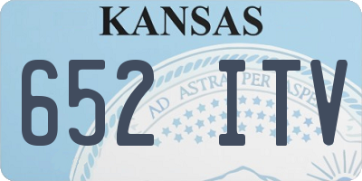 KS license plate 652ITV