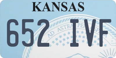 KS license plate 652IVF