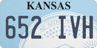 KS license plate 652IVH