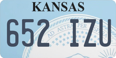KS license plate 652IZU
