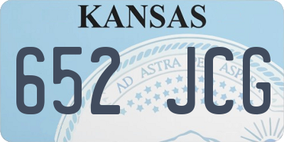KS license plate 652JCG