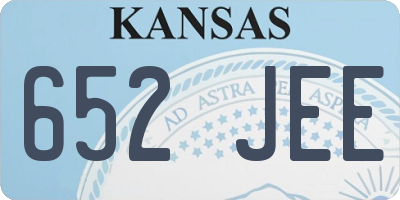 KS license plate 652JEE