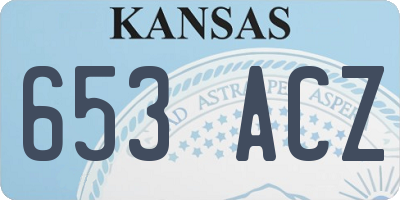 KS license plate 653ACZ