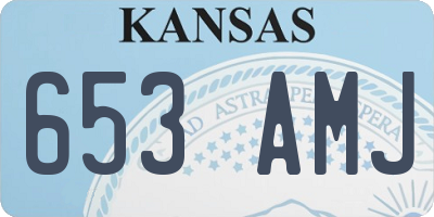 KS license plate 653AMJ
