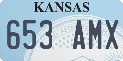 KS license plate 653AMX