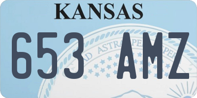 KS license plate 653AMZ