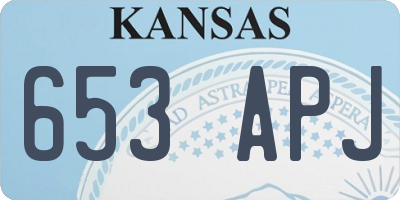 KS license plate 653APJ