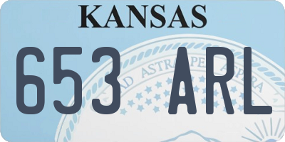 KS license plate 653ARL