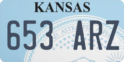 KS license plate 653ARZ