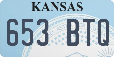 KS license plate 653BTQ