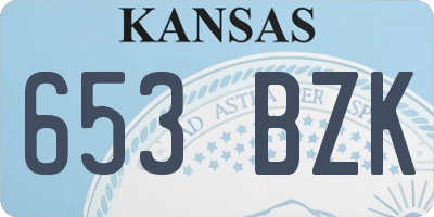 KS license plate 653BZK
