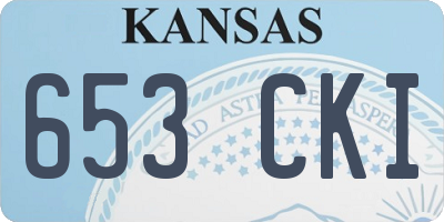 KS license plate 653CKI