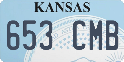 KS license plate 653CMB