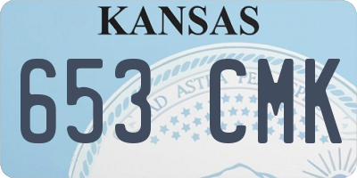 KS license plate 653CMK