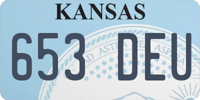 KS license plate 653DEU