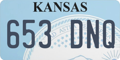 KS license plate 653DNQ