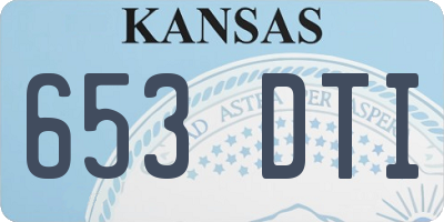 KS license plate 653DTI