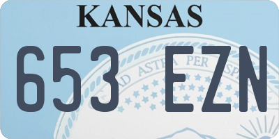 KS license plate 653EZN