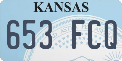 KS license plate 653FCQ