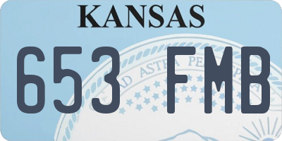 KS license plate 653FMB